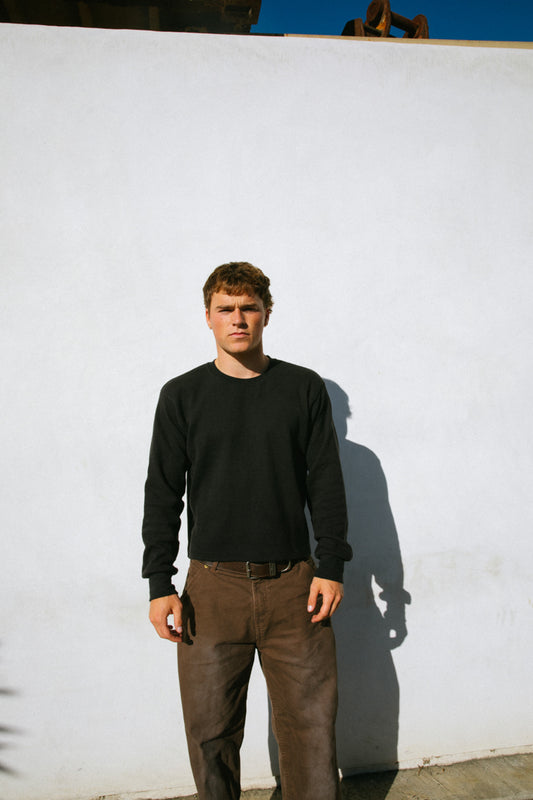Cropped Thermal - Black