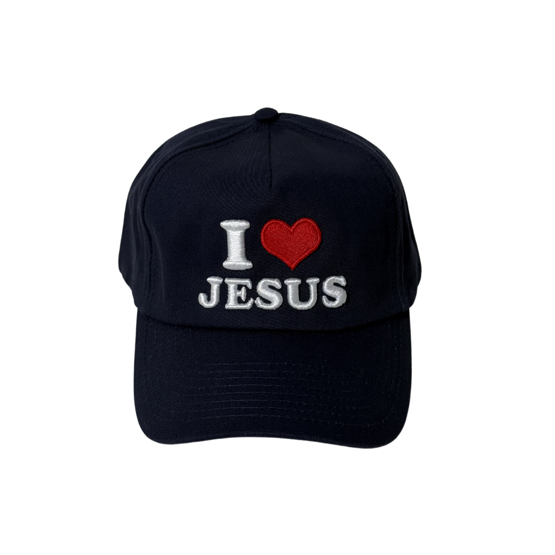 I <3 Jesus 5 Panel - Navy