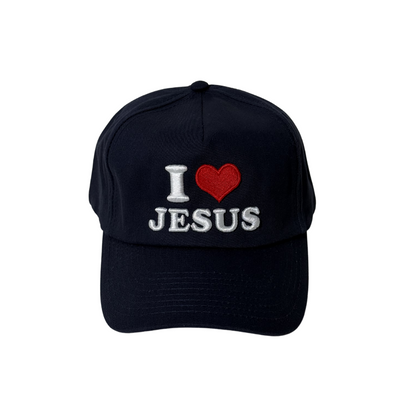 I <3 Jesus 5 Panel - Navy