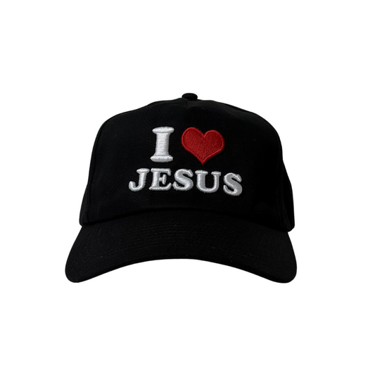 I <3 Jesus 5 Panel - Black