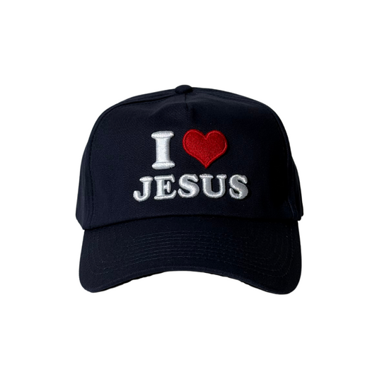 I <3 Jesus 5 Panel - Navy