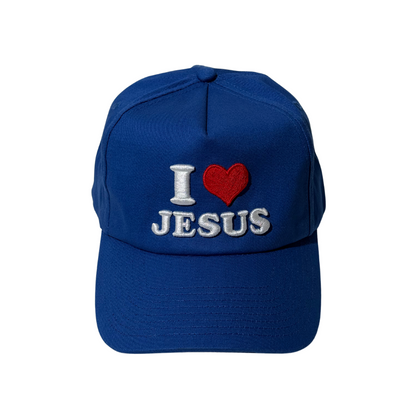 I <3 Jesus 5 Panel - Classic Blue