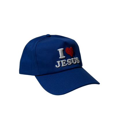 I <3 Jesus 5 Panel - Classic Blue