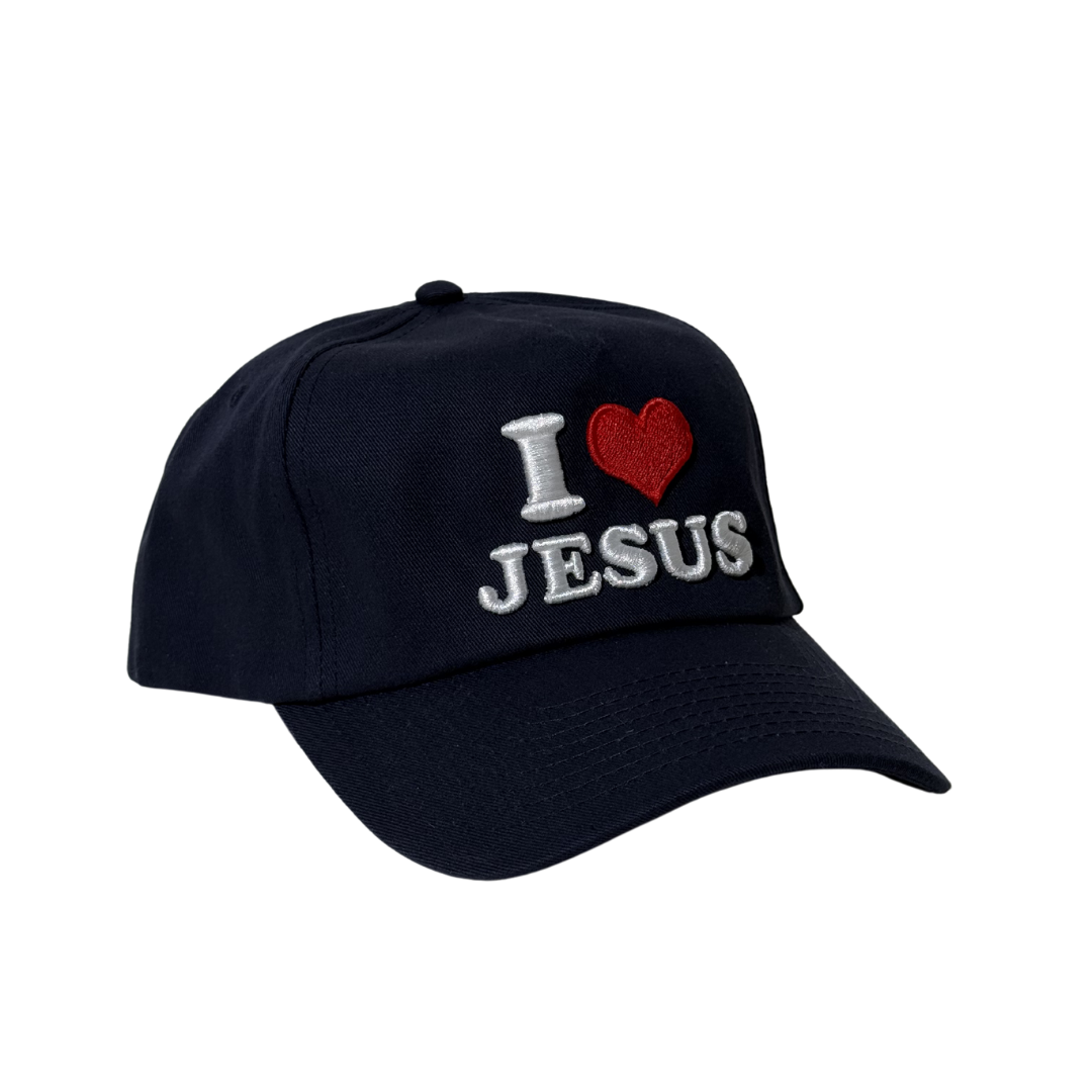 I <3 Jesus 5 Panel - Navy